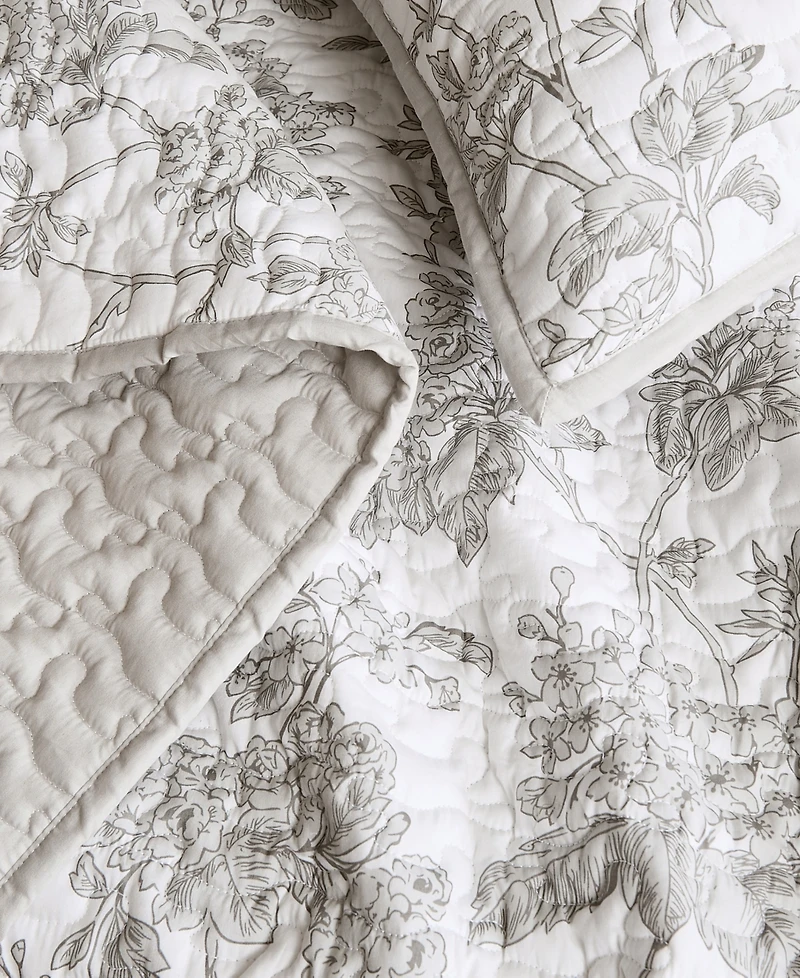 Brooklyn Loom Mila Floral 2-Piece Quilt Set, Twin/Twin Xl