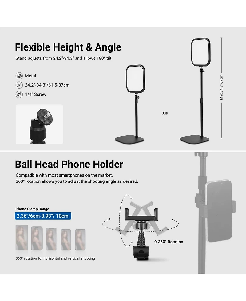 Neewer Ring Light with 15W, CRI95, Bi Color