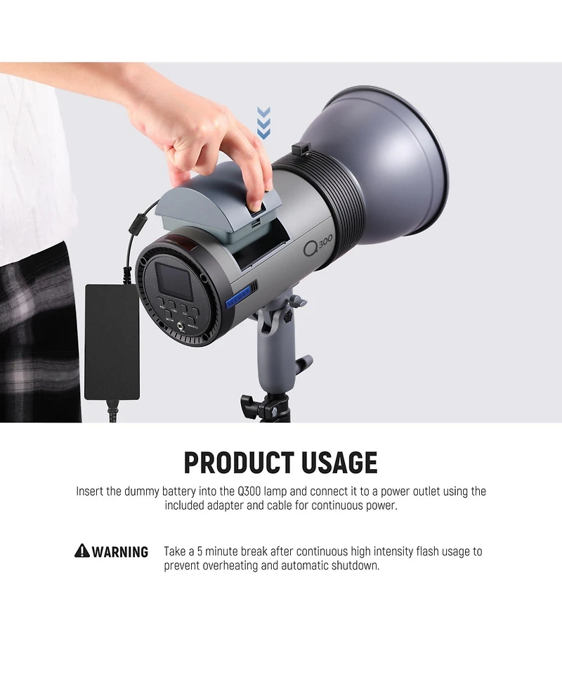 Neewer Nt-Q300 Camera Battery and Charging Accessory with 16.4ft
