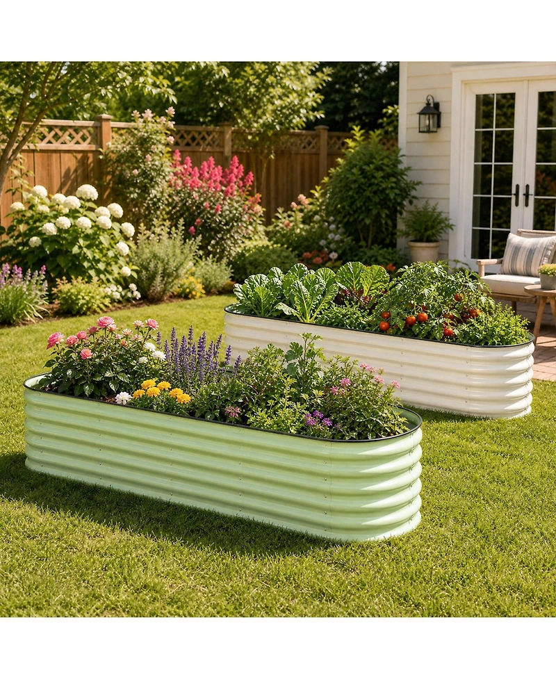 Aoodor 9-in-1 Modular Metal Raised Garden Bed
