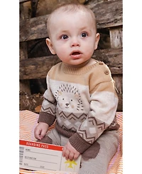 Deux par Baby Boys ( 3M to 24 M ) Knitted Sweater and Pants Set Cinnamon