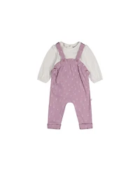 Deux par Baby Girl ( 3M to 24 M ) Cotton Onesie and Overall Set Floral Print