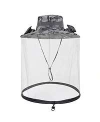 Ayamaya Solar Fan Hat with Mosquito Net, Upf 50+ Sun Protection and Dual Cooling Fans for Outdoor Activities