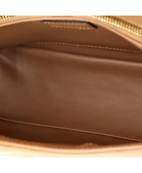 Pre-Owned Gucci Small Deco Chain Flap Bag Mixed Matelasse Leather
