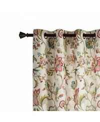 Ellis Curtain Polyester Brissac Colourful Jacobean Pattern Grommet Panel