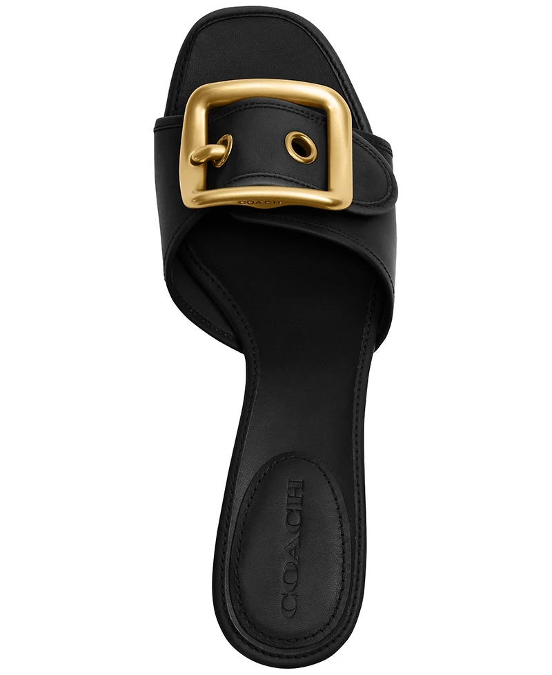 Coach Women's Margot Oversized Buckle Sandals
