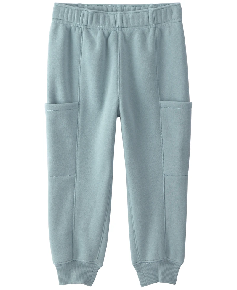 Carter's Baby Boys' and Girls' Long-Sleeve Polo Sweatshirt Pants, 2-Piece Set