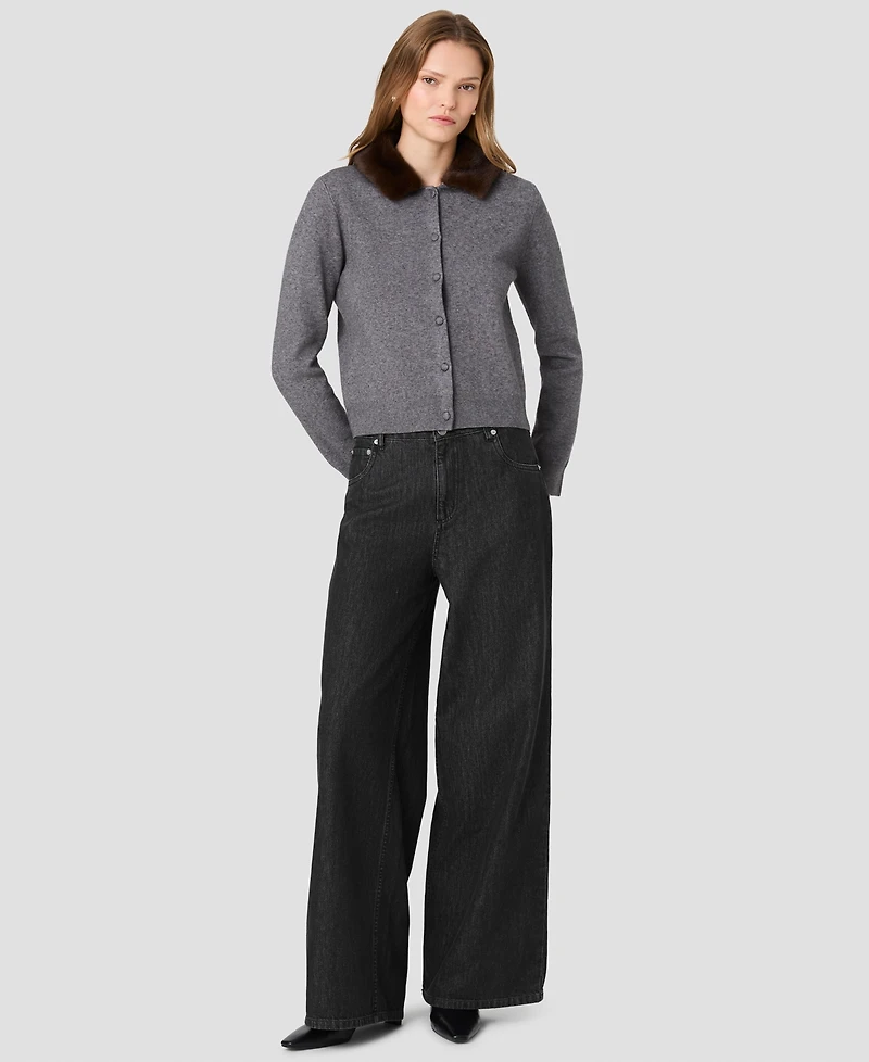 French Connection Women's Sloane Collar Button-Front Cardigan