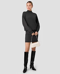 French Connection Women's Cosysoft Mock Neck Long-Sleeve Mini Dress