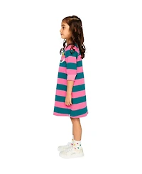 Deux par Deux Toddler Girls (2T-5T) Engineer Stripe Dress