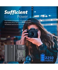 Neewer Lp-E6NH Camera Battery and Charging Accessory