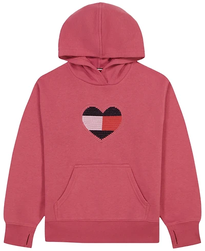 Tommy Hilfiger Girls' 7-16 Fleece Popover Hoodie