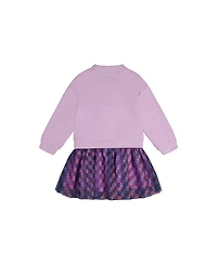 Deux par Little Girls (6-12) Bi Material Dress