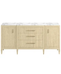 A.r.t. Furniture Eave Ii 76" Wood Stone Top Credenza