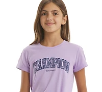 Champion Girls' 7-16 Tie Front Graphic Short-Sleeve T-Shirt