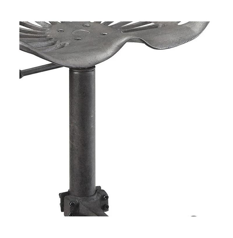 HomeRoots 23" Iron Backless Adjustable Height Bar Chair
