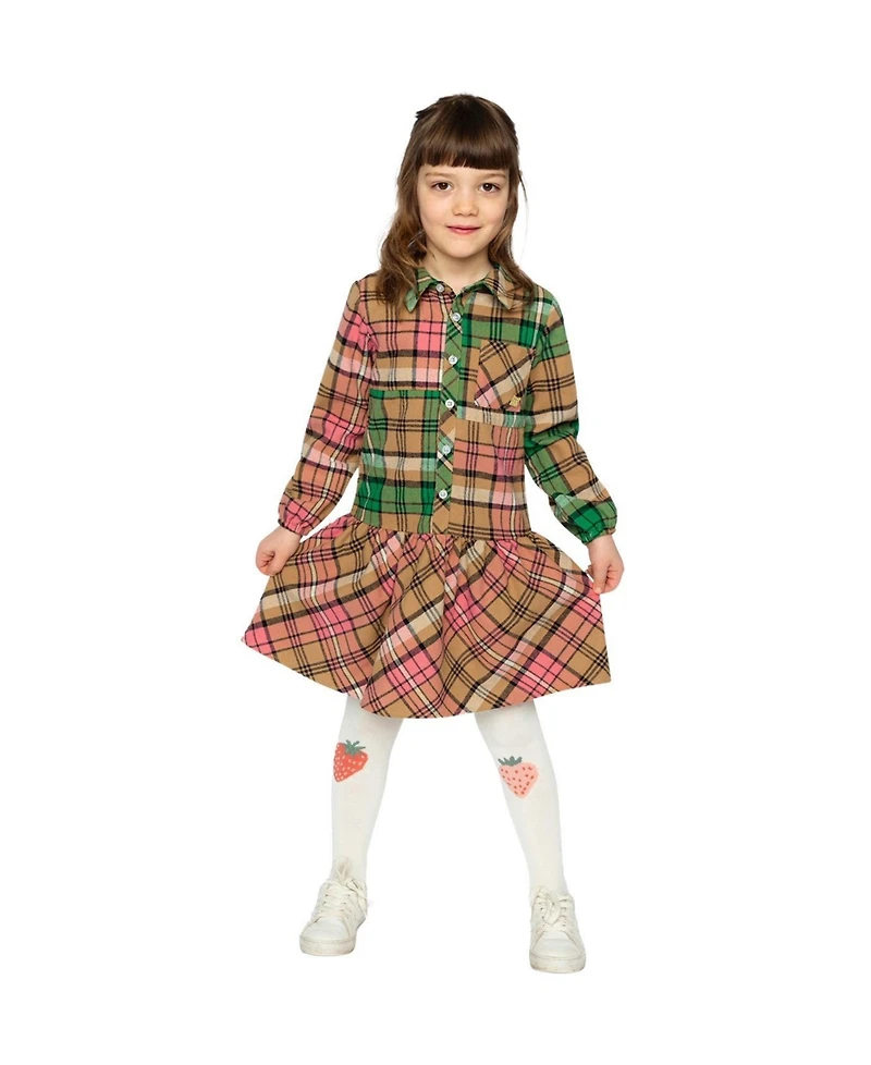 Deux par Girls (2T-5T) Shirt Plaid Dress