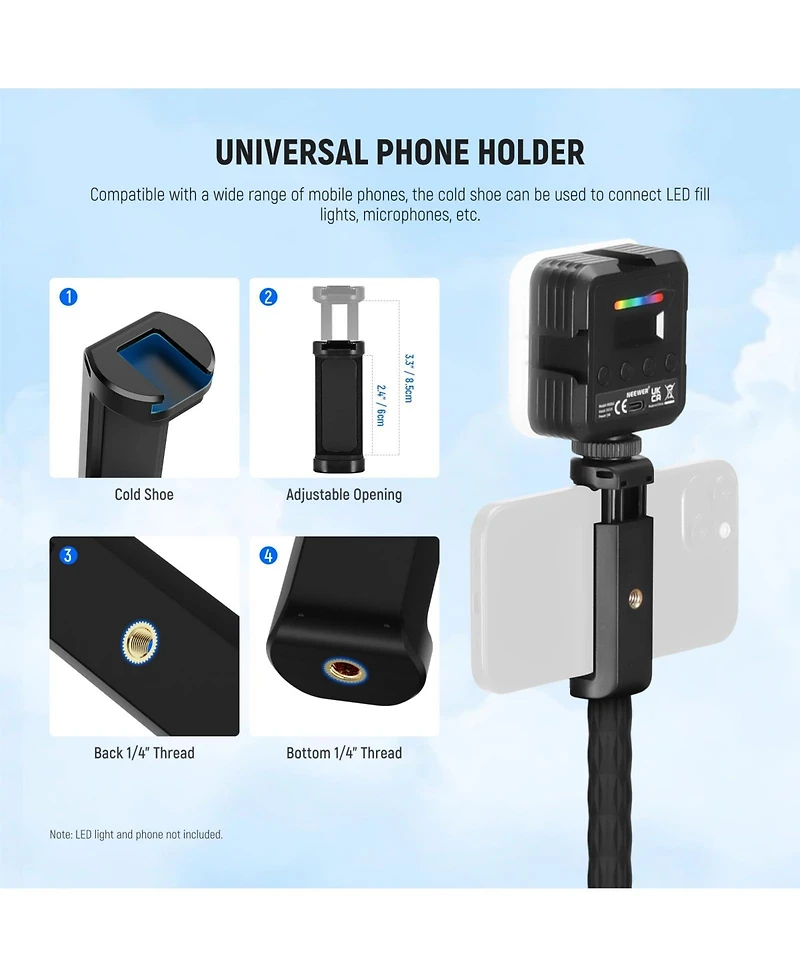 Neewer Gp-26 Camera Mounting Accessory for select GoPro, Dji and Insta360 action cameras