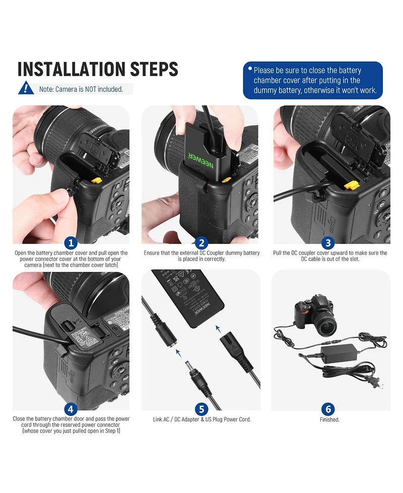 Neewer En-EL14 Camera Battery and Charging Accessory