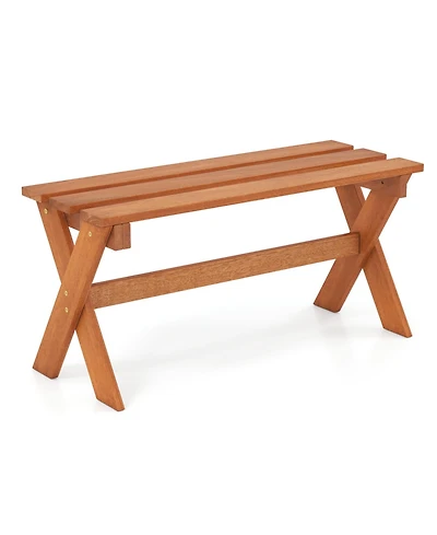 Slickblue Backless Outdoor Benches for Patio Dining and Garden Seating