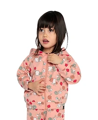 Deux par Little and Big Girl (6Y - 8Y) French Terry Hooded Cardigan Sweatshirts