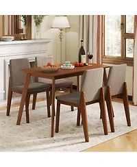 Slickblue 5-Piece Dining Set with Kitchen Table and Upholstered Chairs