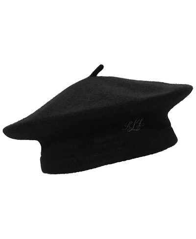 Lauren Ralph Lauren Classic Wool Logo Beret Hat