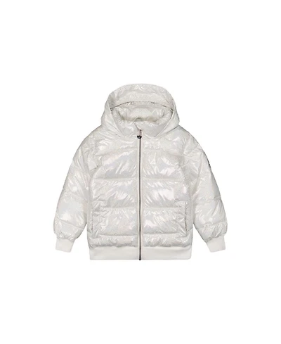 Deux par Deux Little and Big Girl Winter Puffy Jacket Glitter