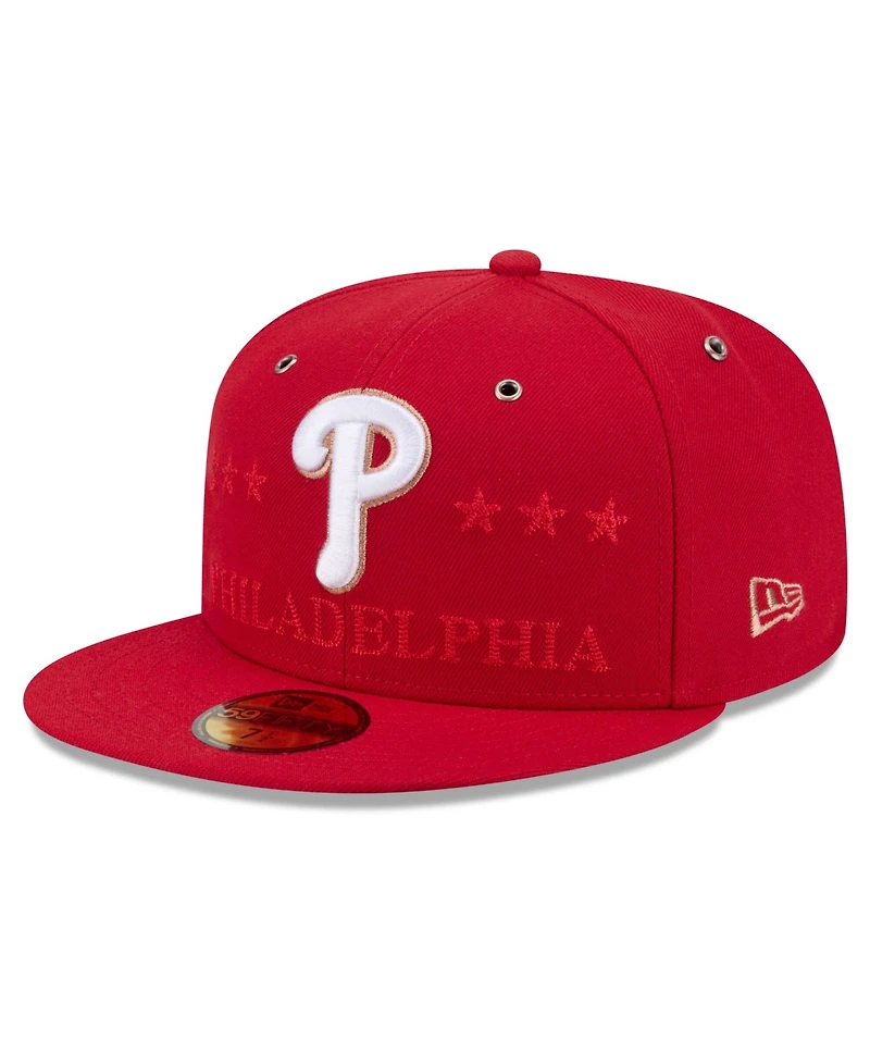 New Era Men's Red Philadelphia Phillies 2026 Mlb All-Star Game 59FIFTY Hat