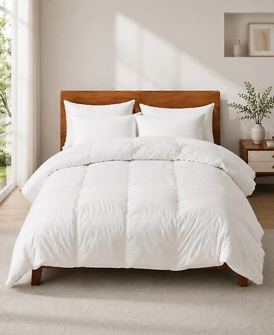 Unikome Lightweight White Goose Down Feather Fiber Comforter