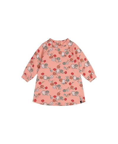 Deux par Toddler Girl French Terry Dress Cat Print