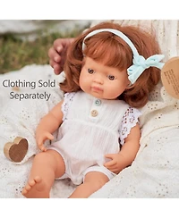 Miniland Baby Girl Doll with Red Hair 15"