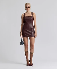 Avec Les Filles Women's Square-Neck Mini Dress
