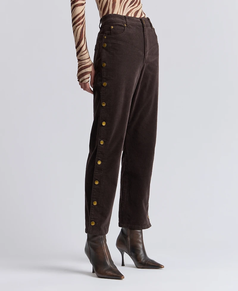 Avec Les Filles Women's High-Rise Yoke Detail Pants