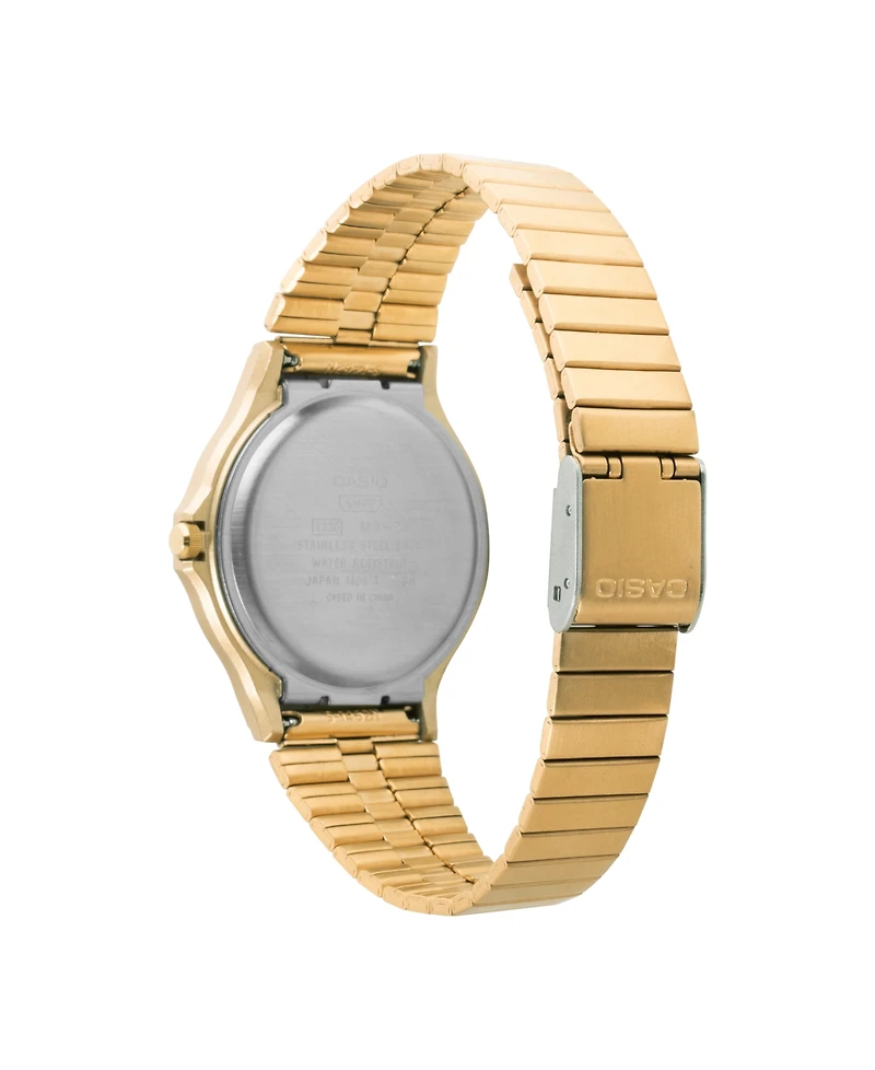 Casio Men's Japanese Quartz Gold-Tone Stainless Steel Strap Watch 38.8mm