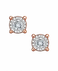 TruMiracle Diamond Stud Earrings (3/8 ct. t.w.) 10k White, Yellow or Rose Gold