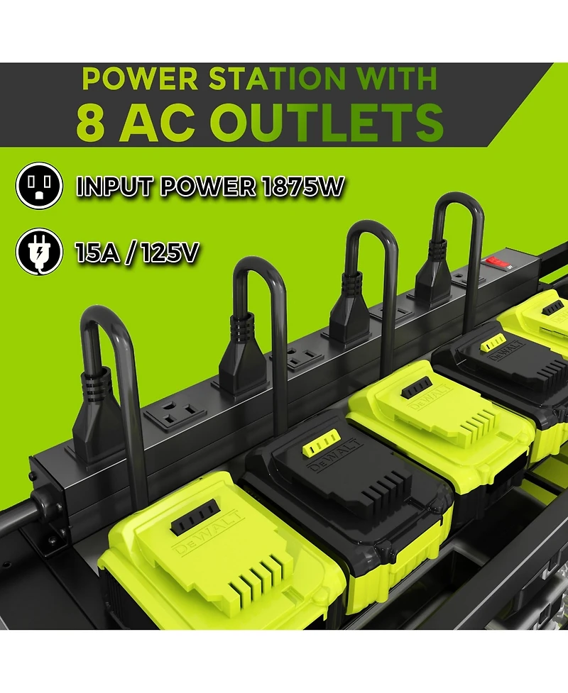 Xdovet Power Tool Organizer Wall Mount Charging Station Drill Holder Garage Rack
