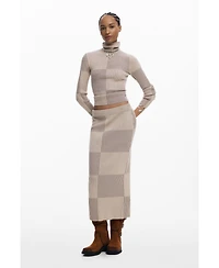 Desigual Women's Checked turtleneck sweater