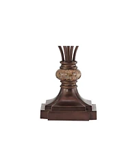 Kathy Ireland Villa Roma Traditional Table Lamp 29 1/2" Tall Dark Bronze Drum Shade for Bedroom Living Room Bedside Nightstand Office Kids