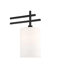 Possini Euro Design Torrance Modern Industrial 65" Tall Downbridge Arc Floor Lamp Matte Warm Frosted Glass Shade for Living Room