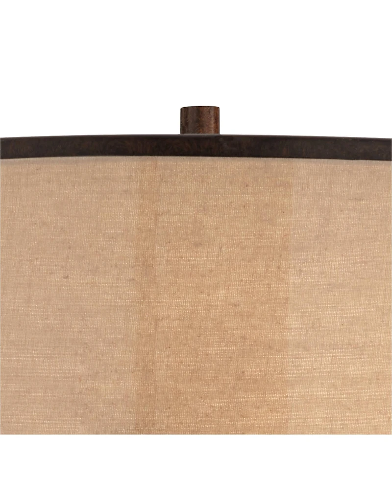 Franklin Iron Works Andes 27 1/2" Tall Industrial Table Lamps Set of 2 Pull Chain Oil Rubbed Bronze Metal Double Shade