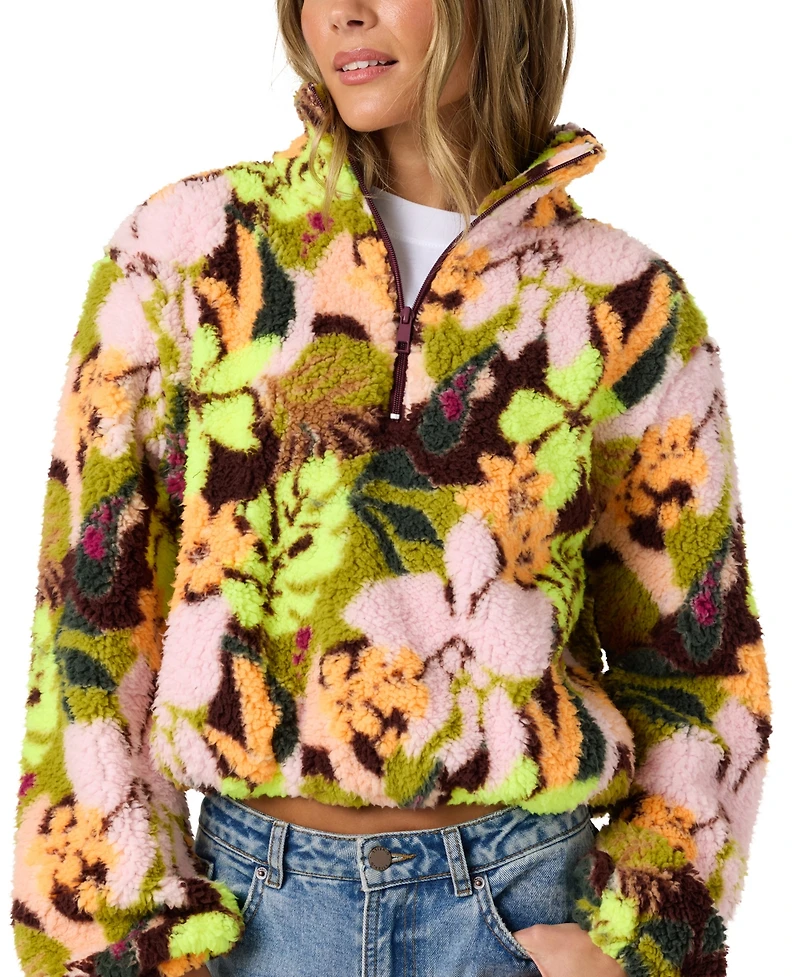 O'Neill Women's Kacey High-Pile Quarter-Zip Fleece Jacket