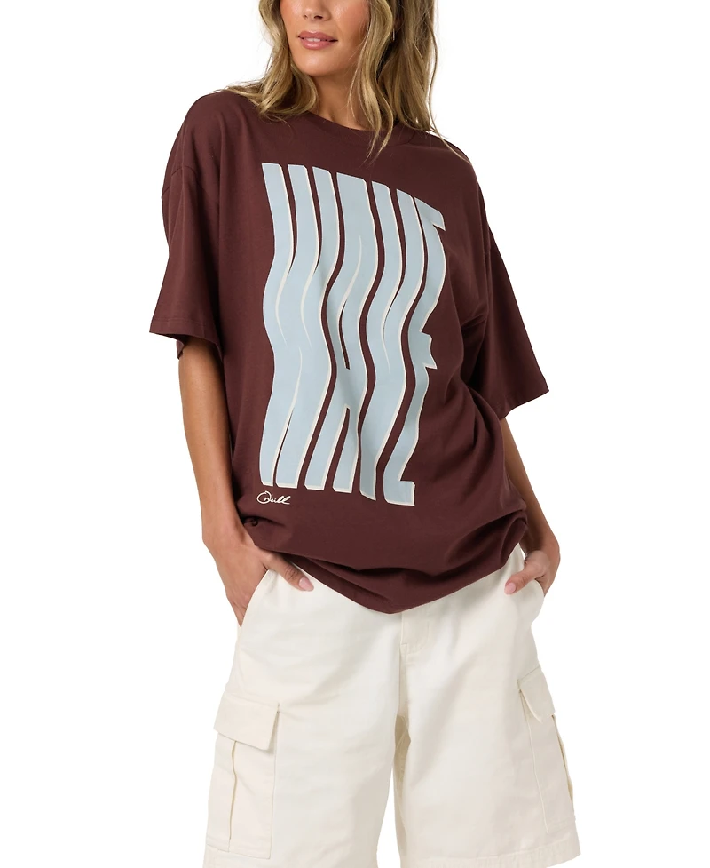 O'Neill Women's Oversized Graphic Cotton T-Shirt