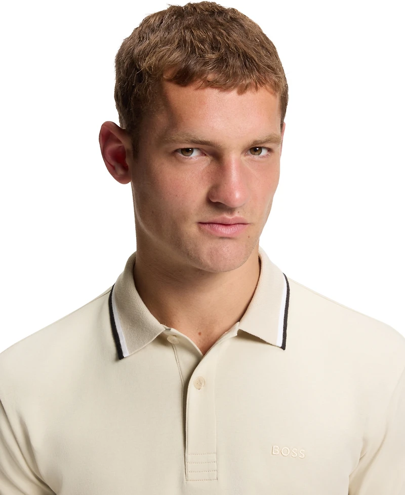 Boss by Hugo Boss Men's Interlock Cotton Paddy Slim-Fit Polo Shirt