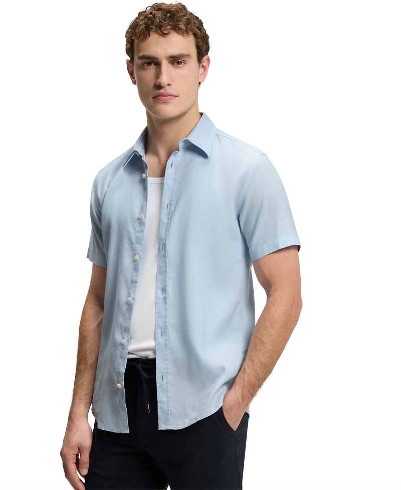 Boss by Hugo Boss Men's Stretch Linen Slim-Fit Shirt