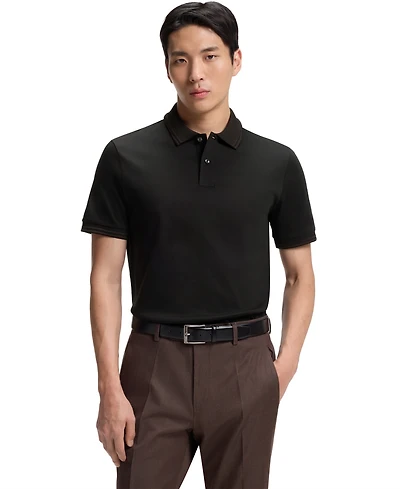 Boss by Hugo Men's Mercerized-Cotton Slim-Fit Polo Shirt
