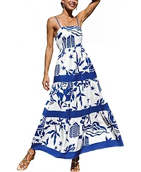 Cupshe Women's Heating Up Tropical Maxi Beach Dress