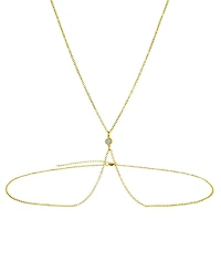 Adornia Gold-Plated X Adjustable Body Chain