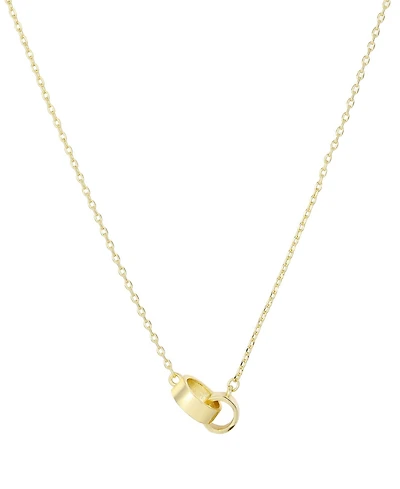 Adornia Tarnish Resistant Gold Rings Necklace