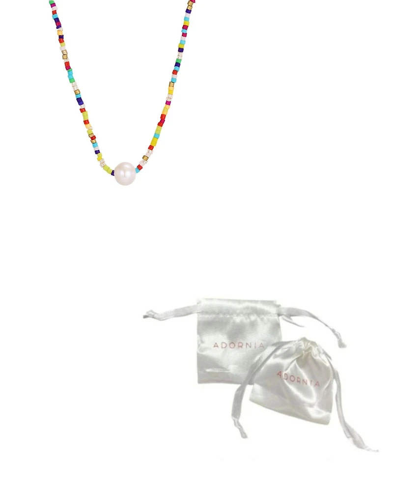 Adornia Natural Freshwater Pearl Color Bead Necklace